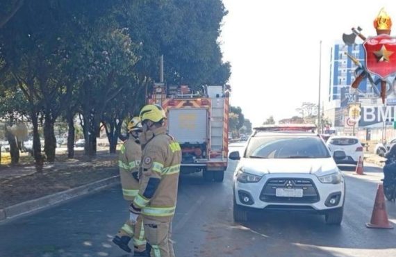 Idosa fica ferida após atropelamento no Pistão Sul