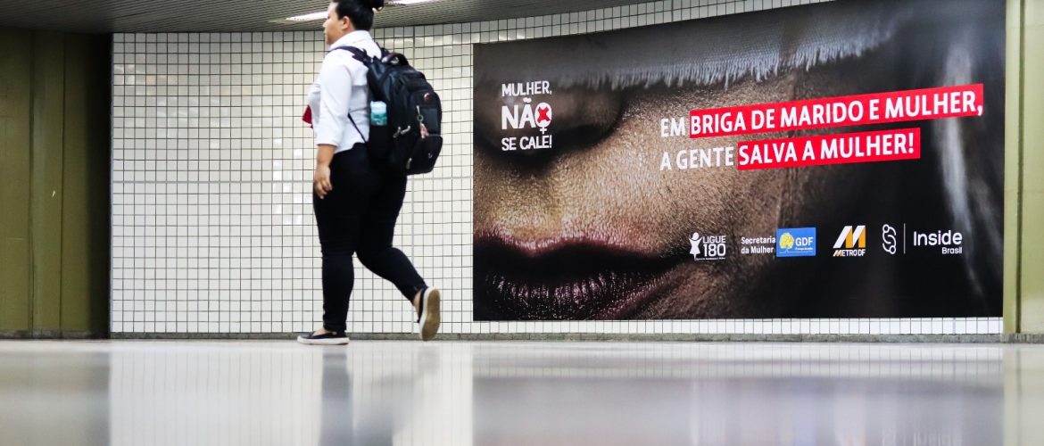 Projeto “Mulher, Não se Cale!” leva ações de combate à violência de gênero ao metrô do DF