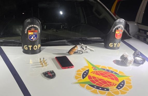 Polícia Militar prende homem com arma e drogas em Taguatinga