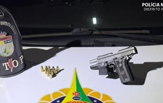 Homem é preso por posse irregular de arma em caso de violência doméstica em Taguatinga