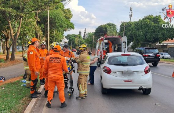 Idoso é atropelado no Pistão Norte, em Taguatinga