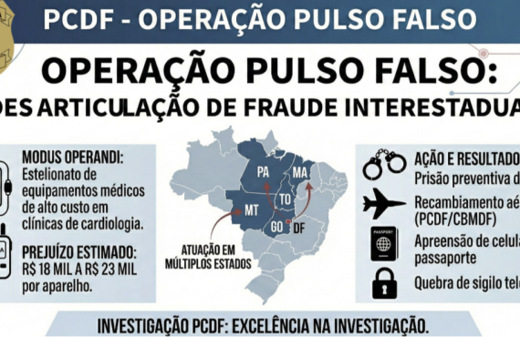 Operação Pulso Falso desarticula fraude interestadual com equipamentos médicos