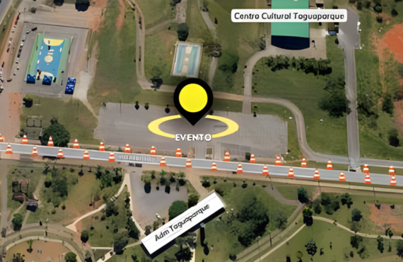 Taguatinga terá alterações no trânsito durante eventos do fim de semana