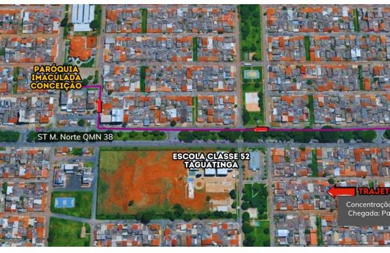 Detran realiza intervenções no trânsito para procissão de Domingo de Ramos em Taguatinga