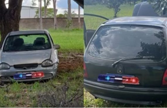 Carros furtados são localizados sem rodas durante patrulhamento na Boca da Mata