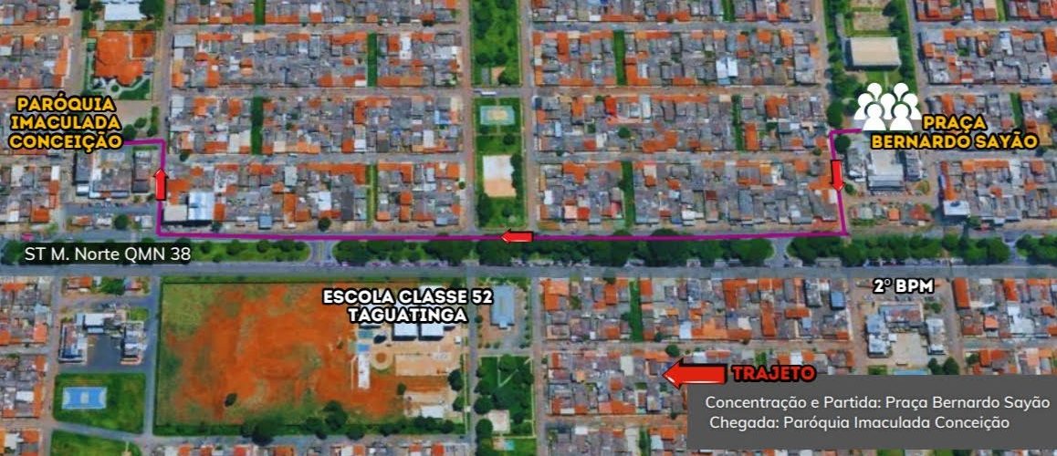 Procissão altera trânsito em Taguatinga nesta sexta-feira (3)
