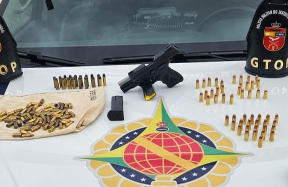 Foragido por homicídio é preso com arma e munições na Rodoviária de Taguatinga