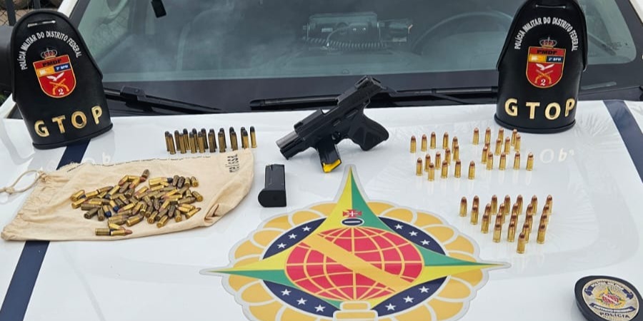 Foragido por homicídio é preso com arma e munições na Rodoviária de Taguatinga
