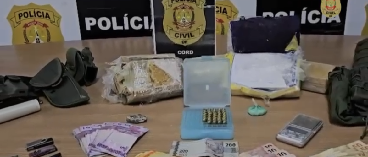 Operação da PCDF mira traficantes e apreende drogas em Samambaia e Taguatinga