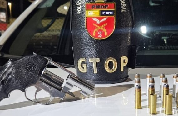 Após denúncia de disparos, PMDF prende homem armado em Taguatinga