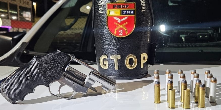 Após denúncia de disparos, PMDF prende homem armado em Taguatinga